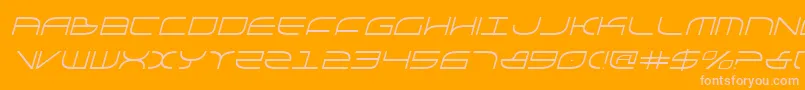 GalgaItalic Font – Pink Fonts on Orange Background