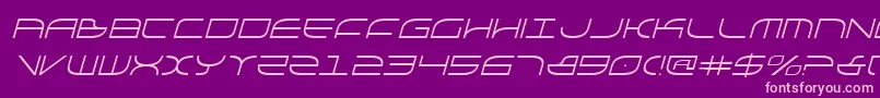 GalgaItalic Font – Pink Fonts on Purple Background