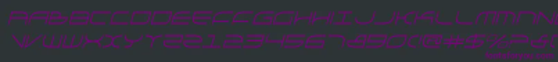 GalgaItalic Font – Purple Fonts on Black Background