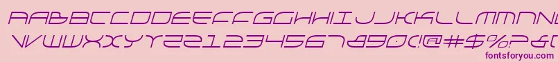 GalgaItalic Font – Purple Fonts on Pink Background