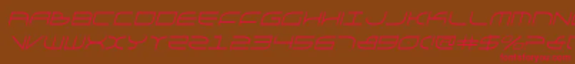 GalgaItalic Font – Red Fonts on Brown Background
