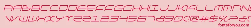 GalgaItalic Font – Red Fonts on Pink Background