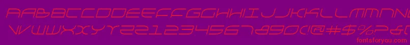 GalgaItalic Font – Red Fonts on Purple Background