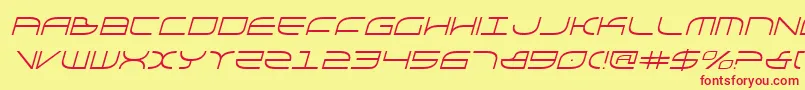 GalgaItalic Font – Red Fonts on Yellow Background