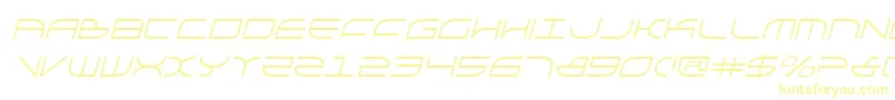 GalgaItalic Font – Yellow Fonts on White Background