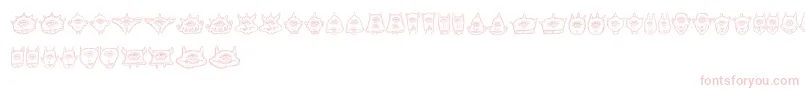 Cyclopia Font – Pink Fonts on White Background