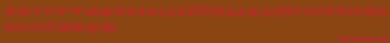 Cyclopia Font – Red Fonts on Brown Background
