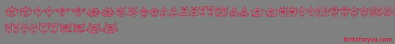 Cyclopia Font – Red Fonts on Gray Background