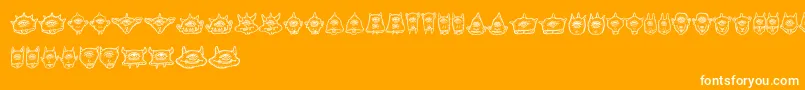 Cyclopia Font – White Fonts on Orange Background