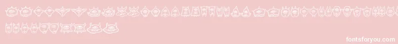 Cyclopia Font – White Fonts on Pink Background
