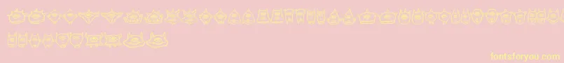 Cyclopia Font – Yellow Fonts on Pink Background