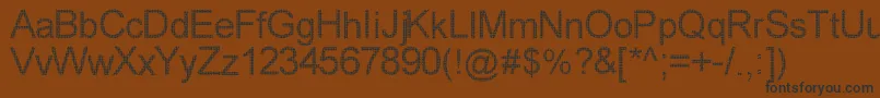 Wovebrik Font – Black Fonts on Brown Background