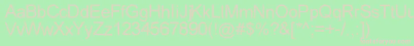 Wovebrik Font – Pink Fonts on Green Background