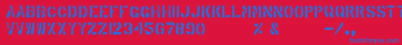 ArabicaExport Font – Blue Fonts on Red Background