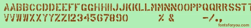 ArabicaExport Font – Brown Fonts on Green Background