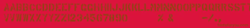 ArabicaExport Font – Brown Fonts on Red Background