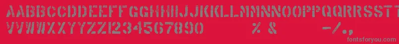 ArabicaExport Font – Gray Fonts on Red Background