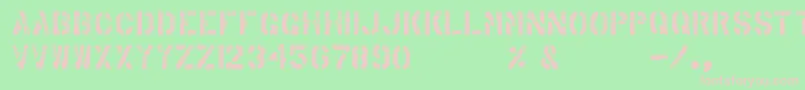 ArabicaExport Font – Pink Fonts on Green Background