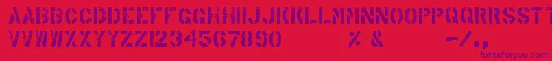 ArabicaExport Font – Purple Fonts on Red Background