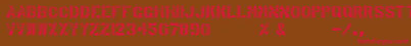 ArabicaExport Font – Red Fonts on Brown Background
