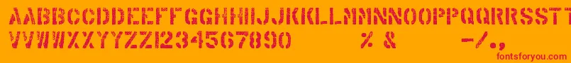 ArabicaExport Font – Red Fonts on Orange Background
