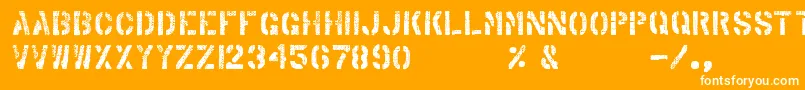 ArabicaExport Font – White Fonts on Orange Background