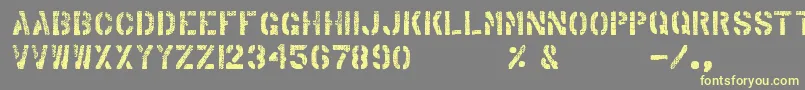 ArabicaExport Font – Yellow Fonts on Gray Background