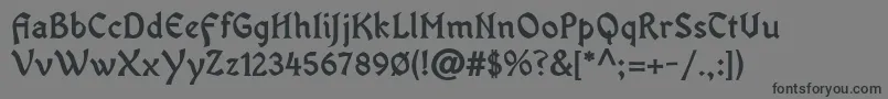 OldaniaadfstdBold-Schriftart – Schwarze Schriften auf grauem Hintergrund