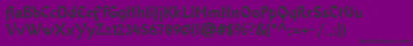 フォントOldaniaadfstdBold – 紫の背景に黒い文字