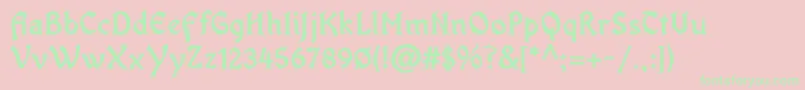 OldaniaadfstdBold Font – Green Fonts on Pink Background