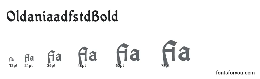 Размеры шрифта OldaniaadfstdBold
