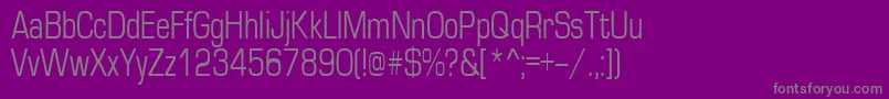 Europe70n Font – Gray Fonts on Purple Background