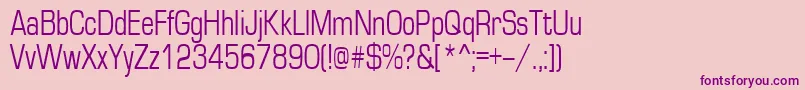 Europe70n Font – Purple Fonts on Pink Background