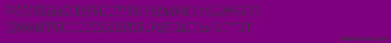 フォントAncientGWritten – 紫の背景に黒い文字