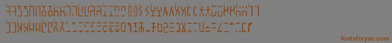 AncientGWritten-Schriftart – Braune Schriften auf grauem Hintergrund