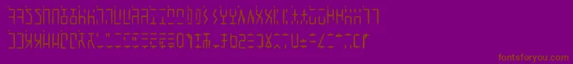 AncientGWritten-Schriftart – Braune Schriften auf violettem Hintergrund