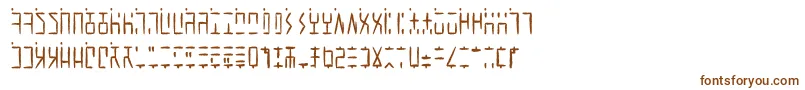 AncientGWritten-Schriftart – Braune Schriften auf weißem Hintergrund