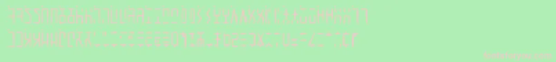 AncientGWritten-Schriftart – Rosa Schriften auf grünem Hintergrund