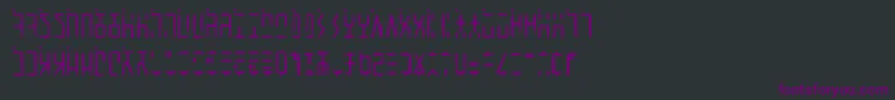 フォントAncientGWritten – 黒い背景に紫のフォント