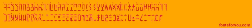Шрифт AncientGWritten – красные шрифты на оранжевом фоне