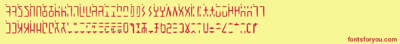 Шрифт AncientGWritten – красные шрифты на жёлтом фоне