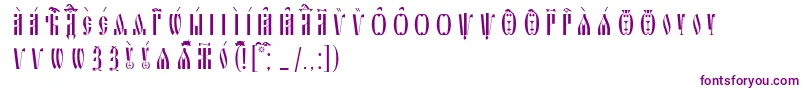 SlavjanicIeucsSpacedout Font – Purple Fonts