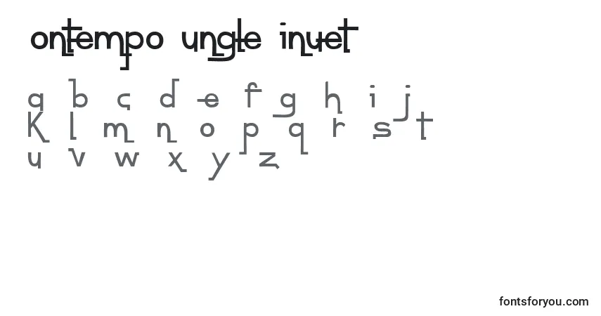 Czcionka ContempoJungleMinuet – alfabet, cyfry, specjalne znaki