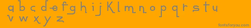 ContempoJungleMinuet Font – Gray Fonts on Orange Background