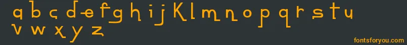 Шрифт ContempoJungleMinuet – оранжевые шрифты на чёрном фоне