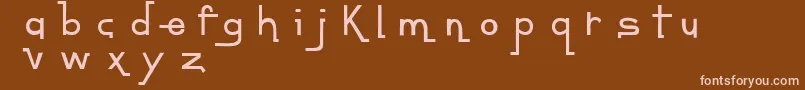 Шрифт ContempoJungleMinuet – розовые шрифты на коричневом фоне