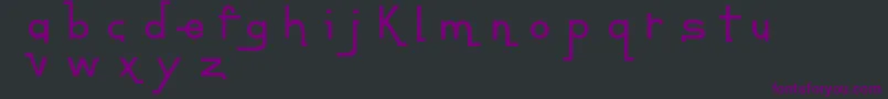 フォントContempoJungleMinuet – 黒い背景に紫のフォント