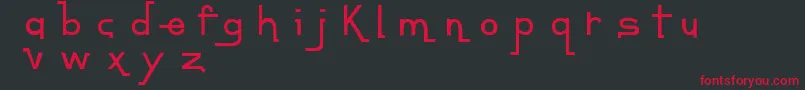 Шрифт ContempoJungleMinuet – красные шрифты на чёрном фоне