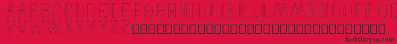 Fancyme Font – Black Fonts on Red Background