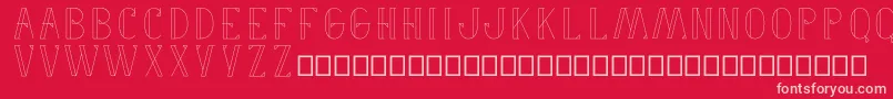 Fancyme Font – Pink Fonts on Red Background